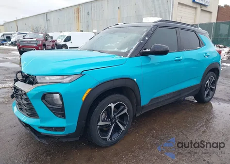 2021 Chevrolet Trailblazer Awd Rs z USA, uszkodzony, nr VIN KL79MUSL4MB145835